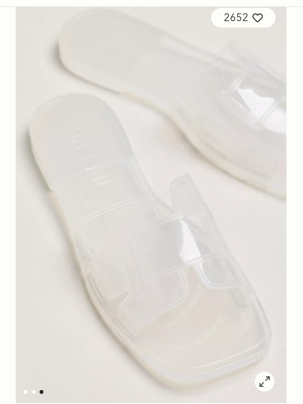 Anthropologie Clear Jelly Slide Sandals - Transparent